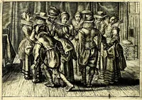 An illustration from Iohannis de Brunes I.C. Emblemata of Zinne-werck : voorghestelt, in Beelden, ghedichten, en breeder uijt-legginghen, tot uijt-druckinghe, en verbeteringhe van verscheijden feijlen onser eeuwe (1661)