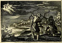 An illustration from Iohannis de Brunes I.C. Emblemata of Zinne-werck : voorghestelt, in Beelden, ghedichten, en breeder uijt-legginghen, tot uijt-druckinghe, en verbeteringhe van verscheijden feijlen onser eeuwe (1661)