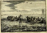 An illustration from Iohannis de Brunes I.C. Emblemata of Zinne-werck : voorghestelt, in Beelden, ghedichten, en breeder uijt-legginghen, tot uijt-druckinghe, en verbeteringhe van verscheijden feijlen onser eeuwe (1661)