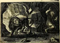 Picture 10 of 55 from Iohannis de Brunes I.C. Emblemata of Zinne-werck : voorghestelt, in Beelden, ghedichten, en breeder uijt-legginghen, tot uijt-druckinghe, en verbeteringhe van verscheijden feijlen onser eeuwe (1661), leaf 77