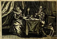 An illustration from Iohannis de Brunes I.C. Emblemata of Zinne-werck : voorghestelt, in Beelden, ghedichten, en breeder uijt-legginghen, tot uijt-druckinghe, en verbeteringhe van verscheijden feijlen onser eeuwe (1661)