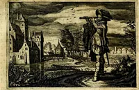 Picture 47 of 54 from Iohannis de Brunes I.C. Emblemata of Zinne-werck : voorghestelt, in Beelden, ghedichten, en breeder uijt-legginghen, tot uijt-druckinghe, en verbeteringhe van verscheijden feijlen onser eeuwe (1661), leaf 348