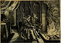 An illustration from Iohannis de Brunes I.C. Emblemata of Zinne-werck : voorghestelt, in Beelden, ghedichten, en breeder uijt-legginghen, tot uijt-druckinghe, en verbeteringhe van verscheijden feijlen onser eeuwe (1661)