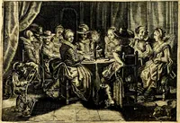 An illustration from Iohannis de Brunes I.C. Emblemata of Zinne-werck : voorghestelt, in Beelden, ghedichten, en breeder uijt-legginghen, tot uijt-druckinghe, en verbeteringhe van verscheijden feijlen onser eeuwe (1661)