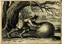 An illustration from Iohannis de Brunes I.C. Emblemata of Zinne-werck : voorghestelt, in Beelden, ghedichten, en breeder uijt-legginghen, tot uijt-druckinghe, en verbeteringhe van verscheijden feijlen onser eeuwe (1661)