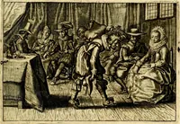 An illustration from Iohannis de Brunes I.C. Emblemata of Zinne-werck : voorghestelt, in Beelden, ghedichten, en breeder uijt-legginghen, tot uijt-druckinghe, en verbeteringhe van verscheijden feijlen onser eeuwe (1661)