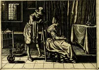 An illustration from Iohannis de Brunes I.C. Emblemata of Zinne-werck : voorghestelt, in Beelden, ghedichten, en breeder uijt-legginghen, tot uijt-druckinghe, en verbeteringhe van verscheijden feijlen onser eeuwe (1661)
