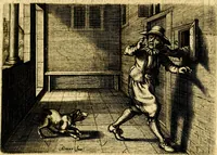 Picture 30 of 89 from Iohannis de Brunes I.C. Emblemata of Zinne-werck : voorghesteet, In Beelden, ghedichten, en breeder uijt-legginghen tot uijt-druckinghe, en verbeteringhe van verscheijden teijlen onser eeuwe. Spe et metu (1624), leaf 124