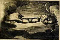 Picture 38 of 89 from Iohannis de Brunes I.C. Emblemata of Zinne-werck : voorghesteet, In Beelden, ghedichten, en breeder uijt-legginghen tot uijt-druckinghe, en verbeteringhe van verscheijden teijlen onser eeuwe. Spe et metu (1624), leaf 158