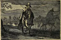 An illustration from Iohannis de Brunes I.C. Emblemata of Zinne-werck : voorghesteet, In Beelden, ghedichten, en breeder uijt-legginghen tot uijt-druckinghe, en verbeteringhe van verscheijden teijlen onser eeuwe. Spe et metu (1624)
