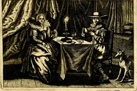 An illustration from Iohannis de Brunes I.C. Emblemata of Zinne-werck : voorghesteet, In Beelden, ghedichten, en breeder uijt-legginghen tot uijt-druckinghe, en verbeteringhe van verscheijden teijlen onser eeuwe. Spe et metu (1624)
