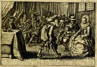 An illustration from Iohannis de Brunes I.C. Emblemata of Zinne-werck : voorghesteet, In Beelden, ghedichten, en breeder uijt-legginghen tot uijt-druckinghe, en verbeteringhe van verscheijden teijlen onser eeuwe. Spe et metu (1624)