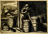 Picture 20 of 89 from Iohannis de Brunes I.C. Emblemata of Zinne-werck : voorghesteet, In Beelden, ghedichten, en breeder uijt-legginghen tot uijt-druckinghe, en verbeteringhe van verscheijden teijlen onser eeuwe. Spe et metu (1624), leaf 72