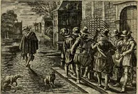 An illustration from Iohannis de Brunes I.C. Emblemata of zinne-werck : voorghestelt in beelden, ghedichten, en breeder uijt-legginghen, tot uijt-druckinghe en verbeteringhe van verscheijden feijlen onser eeuwe (1636)