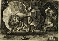 Picture 22 of 100 from Iohannis de Brunes I.C. Emblemata of zinne-werck : voorghestelt in beelden, ghedichten, en breeder uijt-legginghen, tot uijt-druckinghe en verbeteringhe van verscheijden feijlen onser eeuwe (1636), leaf 87