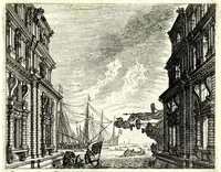 Picture 22 of 32 from Iohann Wilhelm Bauren Underschidliche Prospecten, welche er in dennen Landen Italiae und dan auf seiner Heimreis Friaul, Karnten, Stejr nach dem Leben gezeichnet (1681), leaf 59