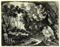 Picture 30 of 32 from Iohann Wilhelm Bauren Underschidliche Prospecten, welche er in dennen Landen Italiae und dan auf seiner Heimreis Friaul, Karnten, Stejr nach dem Leben gezeichnet (1681), leaf 83