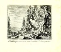 Picture 31 of 32 from Iohann Wilhelm Bauren Underschidliche Prospecten, welche er in dennen Landen Italiae und dan auf seiner Heimreis Friaul, Karnten, Stejr nach dem Leben gezeichnet (1681), leaf 85