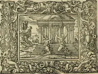 Picture 103 of 181 from Iohan. Posthii Germershemii Tetrasticha in Ovidii Metam. lib. XV. qvibus accesserunt Vergilij Solis figurae elegantiss. & iam primùm in lucem editae = Schoene Figuren auss dem fuertrefflichen Poeten Ouidio, allen Malern, Goldtschmiden, und Bildthauwern, zü nutz unnd gütem mit fleiss gerissen (1563), leaf 123