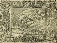Picture 105 of 181 from Iohan. Posthii Germershemii Tetrasticha in Ovidii Metam. lib. XV. qvibus accesserunt Vergilij Solis figurae elegantiss. & iam primùm in lucem editae = Schoene Figuren auss dem fuertrefflichen Poeten Ouidio, allen Malern, Goldtschmiden, und Bildthauwern, zü nutz unnd gütem mit fleiss gerissen (1563), leaf 125