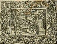 Picture 137 of 181 from Iohan. Posthii Germershemii Tetrasticha in Ovidii Metam. lib. XV. qvibus accesserunt Vergilij Solis figurae elegantiss. & iam primùm in lucem editae = Schoene Figuren auss dem fuertrefflichen Poeten Ouidio, allen Malern, Goldtschmiden, und Bildthauwern, zü nutz unnd gütem mit fleiss gerissen (1563), leaf 157
