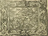 Picture 161 of 181 from Iohan. Posthii Germershemii Tetrasticha in Ovidii Metam. lib. XV. qvibus accesserunt Vergilij Solis figurae elegantiss. & iam primùm in lucem editae = Schoene Figuren auss dem fuertrefflichen Poeten Ouidio, allen Malern, Goldtschmiden, und Bildthauwern, zü nutz unnd gütem mit fleiss gerissen (1563), leaf 181