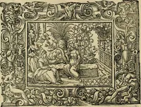 Picture 171 of 181 from Iohan. Posthii Germershemii Tetrasticha in Ovidii Metam. lib. XV. qvibus accesserunt Vergilij Solis figurae elegantiss. & iam primùm in lucem editae = Schoene Figuren auss dem fuertrefflichen Poeten Ouidio, allen Malern, Goldtschmiden, und Bildthauwern, zü nutz unnd gütem mit fleiss gerissen (1563), leaf 191