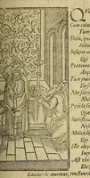 An illustration from Iohan. VVolfii I. C. Lectionum memorabilium et reconditarum centenarii XVI. : Habet hic lector doctorum ecclesiae, vatum, politicorum, philosophorum, historicorum, aliorumq[ue] sapientum & eruditorum pia, grauia, mira, arcana, & stupenda; iucunda simul & vtilia, dicta, scripta, atq[ue] facta; Vaticinia item vota, omina, mysteria, hieroglyphica, miracula, visiones, antiquitates, monumenta, testimonia, exempla virtutu[m], vitiorum, abusuum; typos insuper, picturas, atq[ue] imagines: Sed et ipsius coeli ac naturae horrenda signa, ostenta, monstra, atq[ue] portenta: His interiuncti sunt quoq[ue] omnes sacri prophaniq[ue] ordines: Ex quibus omnibus cum praeteriti status in ecclesia, republica, & communi vita consideratio; tum impendentium euentuum, ac indies magis magisq[ue] ingrauescentium malorum praesagitio: sed & multorum abstrusorum hactenus desideratorum reuelatio ob oculos perspicuè ponitur (1600)