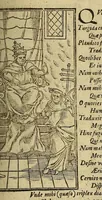 An illustration from Iohan. VVolfii I. C. Lectionum memorabilium et reconditarum centenarii XVI. : Habet hic lector doctorum ecclesiae, vatum, politicorum, philosophorum, historicorum, aliorumq[ue] sapientum & eruditorum pia, grauia, mira, arcana, & stupenda; iucunda simul & vtilia, dicta, scripta, atq[ue] facta; Vaticinia item vota, omina, mysteria, hieroglyphica, miracula, visiones, antiquitates, monumenta, testimonia, exempla virtutu[m], vitiorum, abusuum; typos insuper, picturas, atq[ue] imagines: Sed et ipsius coeli ac naturae horrenda signa, ostenta, monstra, atq[ue] portenta: His interiuncti sunt quoq[ue] omnes sacri prophaniq[ue] ordines: Ex quibus omnibus cum praeteriti status in ecclesia, republica, & communi vita consideratio; tum impendentium euentuum, ac indies magis magisq[ue] ingrauescentium malorum praesagitio: sed & multorum abstrusorum hactenus desideratorum reuelatio ob oculos perspicuè ponitur (1600)