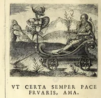 Picture 6 of 30 from Io. Mercerii I.C. Emblemata (1592), leaf 34