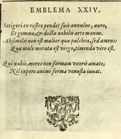 An illustration from Io. Mercerii I.C. Emblemata (1592)