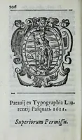 An illustration from Iosephi Bonfadii De civilis administrationis optima forma : disputatio aduersus oppugnantes aristocratiam, praecipue vero Ioannem Bodinum, Guilielmum Barclaium, atq[ue] Iustum Lipsium (1611)