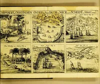 An illustration from Iournael ofte Beschrijvinghe van de wonderlijcke reyse, gedaen door Willem Cornelisz. Schouten van Hoorn, in de jaren 1615. 1616. en 1617. : Hoe hy bezuyden de Straet van Magellanes een nieuwe passagie ofte strate, tot inde groote Zuyd-zee, ontdeckt, ende voort den geheelen aerdt-kloot omgezeylt heeft. Wat eylanden, vreemde volcken en wonderlijcke avontueren hem ontmoet zijn (1648)