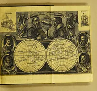 An illustration from Iournael ofte beschryving vande wonderlijcke voyagie, : ghedaen door VVillem Cornelisz Schouten, van Hoorn, in den Iaere 1615, 1616, ende 1617. Hoe hy bezuyden de Straete van Magellanes, een nieuwe passagie ontdeckt, en de geheele aerd-cloot om-gezeylt heeft (1649)