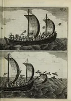 An illustration from Iournael ofte gedenckwaerdige beschrijvinghe vande Oost-Indische reyse van Willem Ysbrantsz. Bontekoe van Hoorn : begrijpende veel wonderlijcke en gevaerlijcke saecken hem daer in wedervaren : begonnen den 18. December 1618. en vol-eynt den 16. November 1625 (1646)