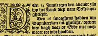 An illustration from Iournal ofte beschryvinghe van de wonderlicke reyse, : ghedaen door Willem Cornelisz Schouten van Hoorn, inde jaren 1615. 1616. en 1617. Hoe hy bezuyden de Strate van Magellanes een nieuwe passagie tot inde groote Zuydzee ontdeckt, en voort den gheheelen aerdkloot omgheseylt, heeft. Wat Eylanden, vreemde volcken en wonderlicke avontueren hem ontmoet zijn (1618)
