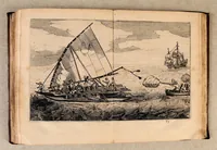 An illustration from Iournal ou description du merveilleux voyage de Guilliaume Schouten, Hollandois natif de Hoorn, : fait es années 1615, 1616 & 1617. Comme (en circumnavigeant le globe terrestre) il a decouvert vers le zud du destroit de Magellan un nouveau passage, jusques à la grand mer de Zud. Ensemble, des avantures admirables qui luy sont advenues en descouvrant de plusieurs isles, & peuples estranges. (1618)