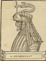 Picture 13 of 27 from Pavli Iovii novocomensis Vitae dvodecim vicecomitvm Mediolani principvm : ex Bibliotheca regia (1549), leaf 137