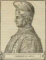 An illustration from Pavli Iovii novocomensis Vitae dvodecim vicecomitvm Mediolani principvm : ex Bibliotheca regia (1549)