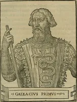 An illustration from Pavli Iovii novocomensis Vitae dvodecim vicecomitvm Mediolani principvm : ex Bibliotheca regia (1549)