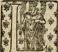 An illustration from Iovrnavx historiques: contenans tout ce qui s'est passé de plus remarquable dans le voyage du roy, & de Son Eminence, depuis leur depart de Paris, le 25. iuin de l'an 1659 : pour le traitté du mariage de sa majesté, & de la paix generale, jusqu'à leur retour : auec une exacte recherche de ce qui s'est fait dans le conferences des deux ministres, & dans le mariage du roy auec l'infante d'Espagne à Fontarabie, & à S. Iean de Lus : et leur entrée dans toutes les villes de leur passage, & leur triomphe dans leur bonne ville de Paris / par le Sieur F.C (1660)