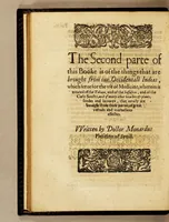 An illustration from Ioyfull newes out of the new-found vvorlde. : Wherein are declared, the rare and singuler vertues of diuers herbs, trees, plantes, oyles & stones, with their applications, as well to the vse of phisicke, as of chirurgery ... (1596)