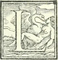 An illustration from I piacevoli et ingeniosi discorsi in piv lettere compresi, e ne la lingua antica uolgari dechiariti. Nei qvali si contengono varii cherebizzi, e fantastiche fantasi philosophiche in varie materie, pur sempre à le uertù accostate (1557)