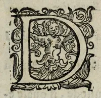 An illustration from I pomi d'oro / di Gio. Francesco Angelita, Roco Accademico Disuguale ; doue si contengono due lettioni, de' fichi l'vna, e de' melloni l'altra ; nelle quali non solo si scorgono le lor lodi, e le loro eccellenze, ma si scoprono molti segreti per vsarli, e per cultiuarli ; e si notano molti errori di diuersi grand'huomini intorno al loro sentimento ; aggiuntavi vna lettione della lvmaca doue si pruoua, ch'ella sia maestra della vita human .. (1607)