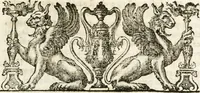 An illustration from I pregj delle belle arti : orazione e componimenti poetici detti in Campidoglio in occasione della festa del Concorso ai premj, celebrata dall'insigne Accademia del disegno di S. Luca : essendo principe di essa il signor Mauro Fontana, l'anno MDCCLXII alla santità di N. Signore Clemente XIII. P.M (1762)