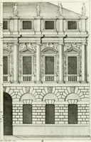 An illustration from I quattro libri dell'architettura di Andrea Palladio : ne quali dopo un breve trattato de' cinque ordini, e di quelli avvertimenti, che sono più necessarj nel fabbricare : si tratta delle case private, delle vie, dei ponti, delle piazze, dei xisti, e dei tempj (1790)
