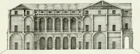 An illustration from I quattro libri dell'architettura di Andrea Palladio : ne quali dopo un breve trattato de' cinque ordini, e di quelli avvertimenti, che sono più necessarj nel fabbricare : si tratta delle case private, delle vie, dei ponti, delle piazze, dei xisti, e dei tempj (1790)