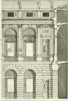 An illustration from I quattro libri dell'architettura di Andrea Palladio : ne quali dopo un breve trattato de' cinque ordini, e di quelli avvertimenti, che sono più necessarj nel fabbricare : si tratta delle case private, delle vie, dei ponti, delle piazze, dei xisti, e dei tempj (1790)