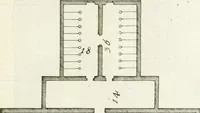 An illustration from I quattro libri dell'architettura di Andrea Palladio : ne quali dopo un breve trattato de' cinque ordini, e di quelli avvertimenti, che sono più necessarj nel fabbricare : si tratta delle case private, delle vie, dei ponti, delle piazze, dei xisti, e dei tempj (1790)