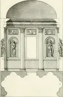 An illustration from I quattro libri dell'architettura di Andrea Palladio : ne quali dopo un breve trattato de' cinque ordini, e di quelli avvertimenti, che sono più necessarj nel fabbricare : si tratta delle case private, delle vie, dei ponti, delle piazze, dei xisti, e dei tempj (1790)